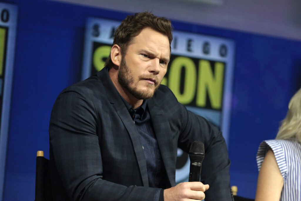 Chris Pratt en una presentación de Comic-Con en 2018. Imagen de archivo, no fotograma de La lista final.