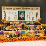 Ofrenda de Día de Muertos en la Feria de Tlaxcala, fotografiada en noviembre de 2025. Imagen de archivo; no corresponde a la edición 2026.