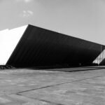 Fachada del Museo Universitario Arte Contemporáneo en Ciudad Universitaria, fotografiada en 2012.